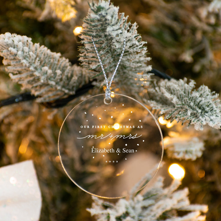 Mr. and Mrs. Christmas Tree Ornament