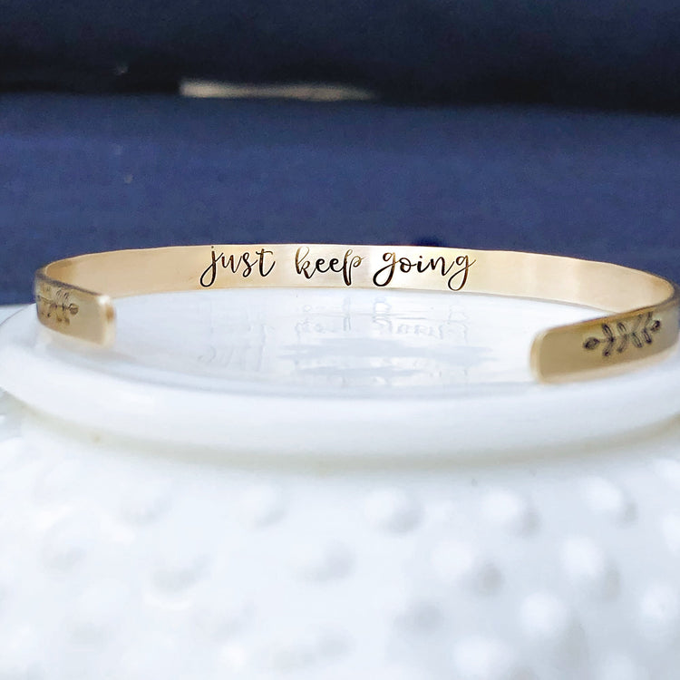 Inspirational Skinny Stacking Bracelet