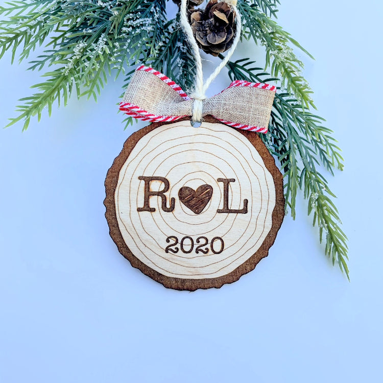 Personalized Wood Slice Ornament