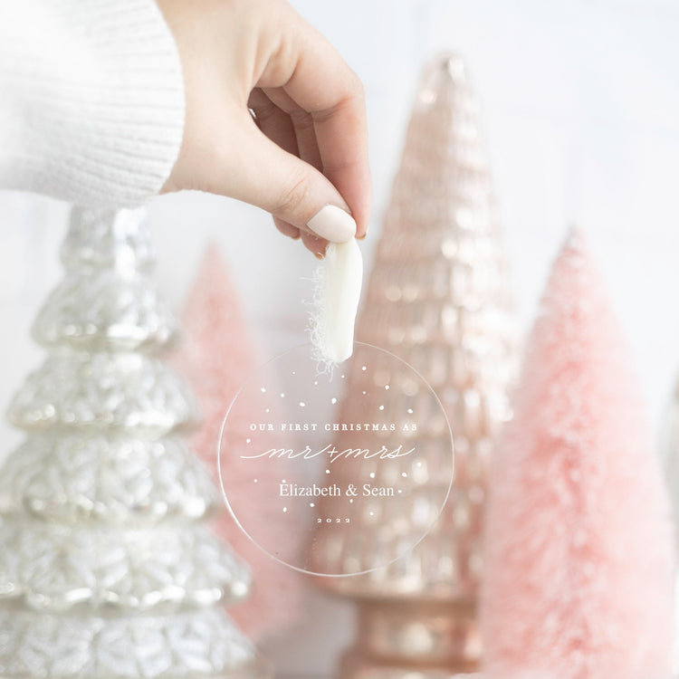 Mr. and Mrs. Christmas Tree Ornament