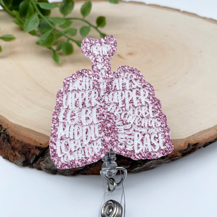 Anatomical Lung Badge Reel, Nurse Badge Reel, Student Nurse Badge Reel, RT Badge Reel, Nurse Gift, Pulmonology Badge Reel ICU ER