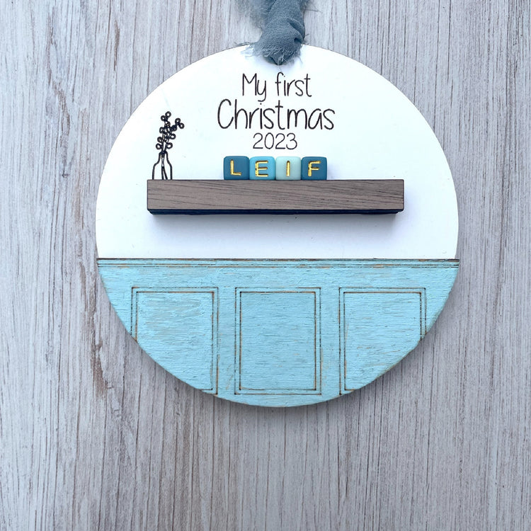 Custom Baby's First Christmas Ornament