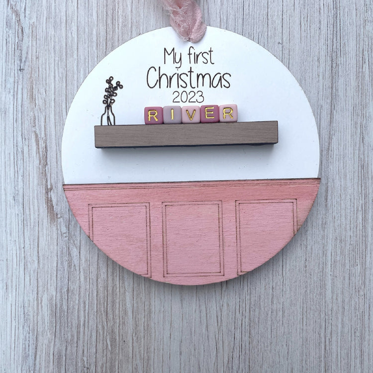 Custom Baby's First Christmas Ornament