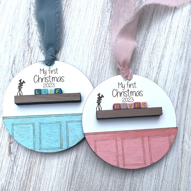 Custom Baby's First Christmas Ornament