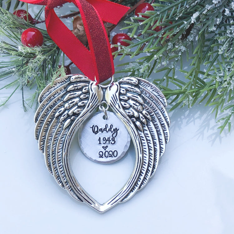 Angel Wing Memorial Ornament