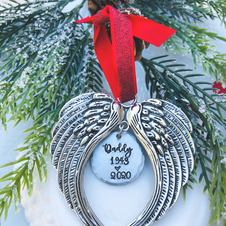 Angel Wing Memorial Ornament